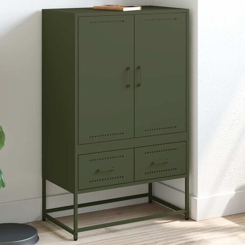 Furnova Visoka omara olivno zelena 68x39x111,5 cm jeklo, (21955121) Cene