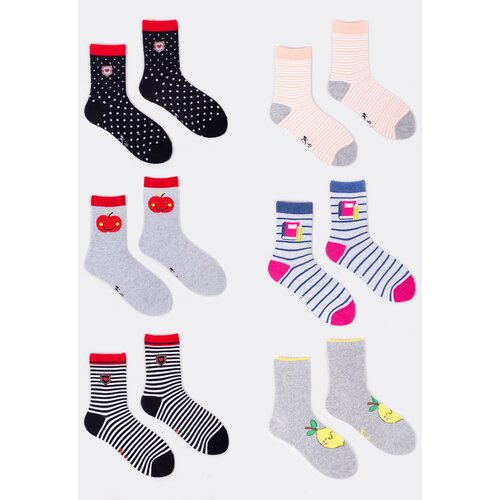 Yoclub Kids's 6Pack Socks SKA-0006G-AA00-007 Slike
