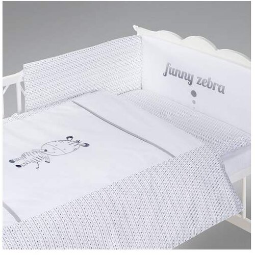 Klups Posteljina za bebu Set 5 delova Funny zebra Cene