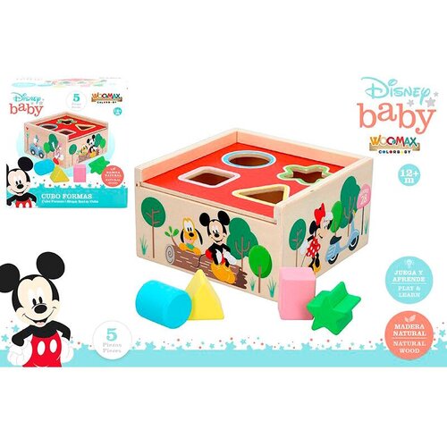Mickey &amp;amp; Minnie Drvene kocke s oblicima Disney Mickey i Minnie, 5 dijelova Slike