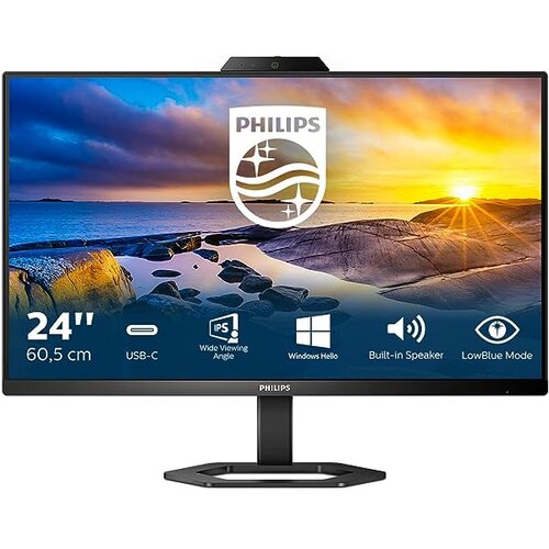 Philips 24E1N5300HE - 5000 SeriesLED monitor 24" (23.8" viewable) 1920 x 1080 Full HD (1080p) @ 75 Hz IPS 300 cd/m² 1000:1 1 ms HDMI DisplayPort USB-C speakers textured black - 24E1N5300HE/00 Cene