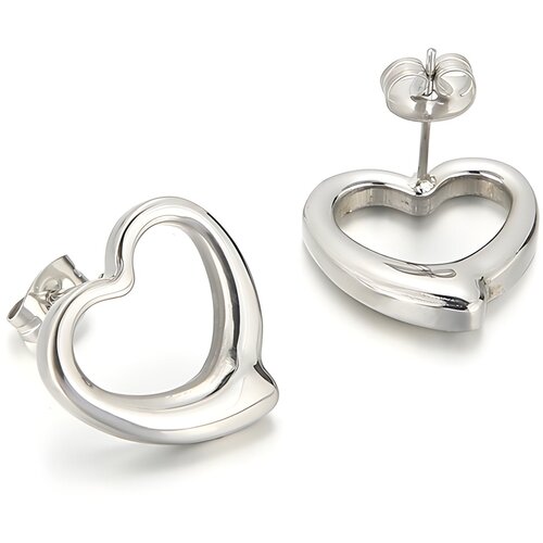  Naušnice Simple Heart - Srebrna KP21635 Cene