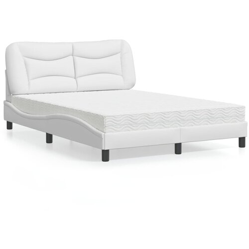 vidaXL Krevet s madracem bijeli 120 x 200 cm od umjetne kože Cijene
