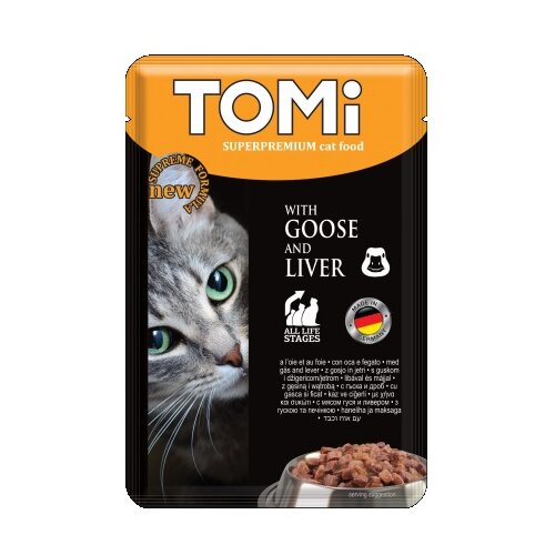 Tomi cat sos za mačke - Guska i jetra 100g Slike