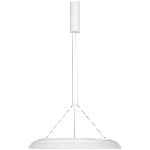 Nova Luce Mat bela aluminijasta LED viseča svetilka s senčilom iz akrilnega stekla &amp;oslash; 60 cm Mantle &amp;ndash; Slike