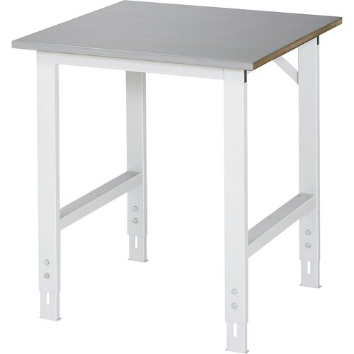 RAU Delovna miza, nastavljiva po višini, 760 - 1080 mm, plošča iz nerjavnega jekla, ŠxG 750 x 800 mm Cene