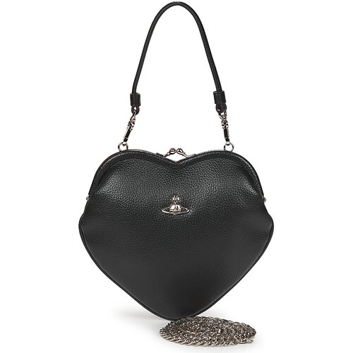 Vivienne Westwood Torbice za na ramo BELLE HEART FRAME PURSE Črna Cene