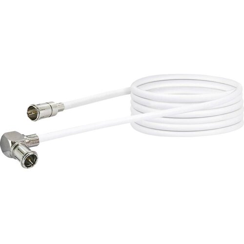 SCHWAIGER Priključni kabel za antene[1x F-Quick vtič - 1x Mini-DAT-vtič] 3 m 90 dB bele barve (20432003) Cene
