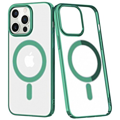  futrola magsafe clear za iphone 14 plus (6.7) zelena Slike