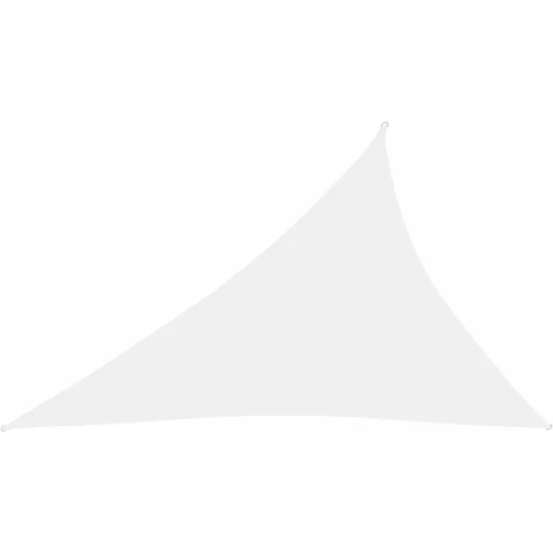 vidaXL Senčno jadro oksford blago trikotno 4x5x6,4 m belo, (20965680)