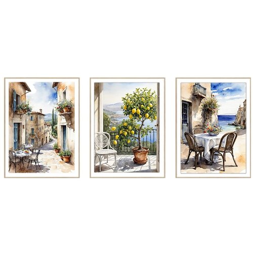 knor Slike u setu 3 kom 30x40 cm Tuscany – Cijene