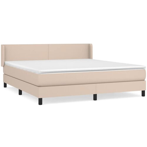 Maison Chic Box spring postelja - Vzmetna postelja z vzmetnico kapučino 180x200cm umetno usnje SL21257, (21880970) Cene