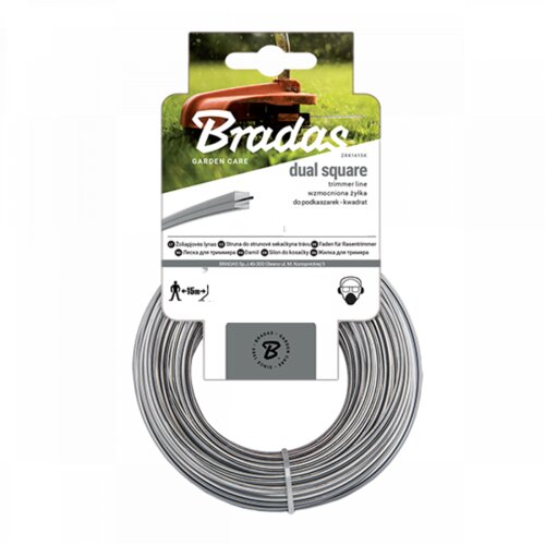 Bradas Rezna nit za trimere Rip.Dual, Kvadrat, 2.4x100m Slike