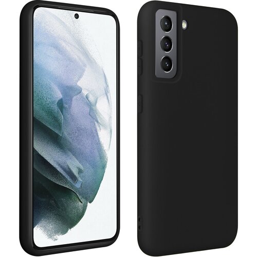AVIZAR Silikonski ovitek Soft Touch za Samsung Galaxy S21, prilagodljiva za&scaron;cita - crn, (20626329) Cene