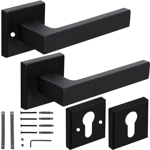  Aluminijski set. univerzalne moderne unutarnje kvake crna mat Cijene