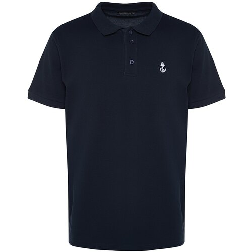 Trendyol Polo T-shirt - Navy blue - Regular fit Slike