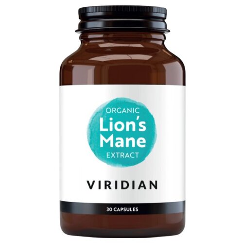 Viridian Nutrition Ekološki izvleček Lions Mane (resasti bradovec) Viridian (30 kapsul) Cene