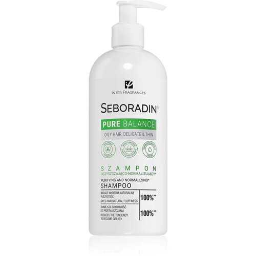 Seboradin Pure Balance čistilni &amp;scaron;ampon za mastne, tanke in porozne lase 400 ml Slike