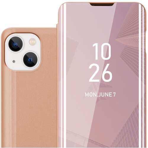 Cadorabo Case, združljiv z Apple v Kunzit Pink - Clear View Zrcalo Zaščitni pokrov s funkcijo stojala 360 stopinj zaščita, (20603383) Cene