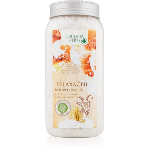 Bohemia Gifts & Cosmetics Bohemia Herbs Honey & Goat Milk sol za kopel 900 ml Cene