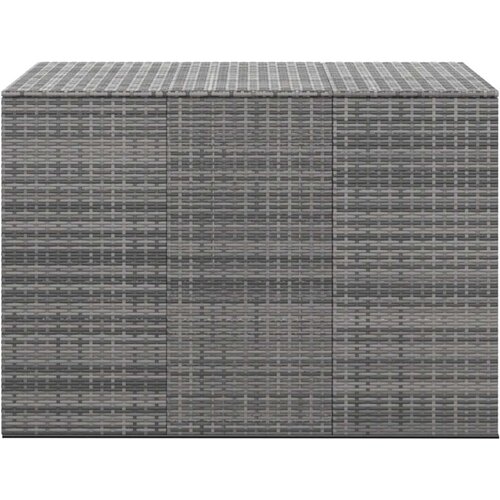 vidaXL Kutija za vrtne jastuke od PE ratana 145 x 100 x 103 cm siva Cijene