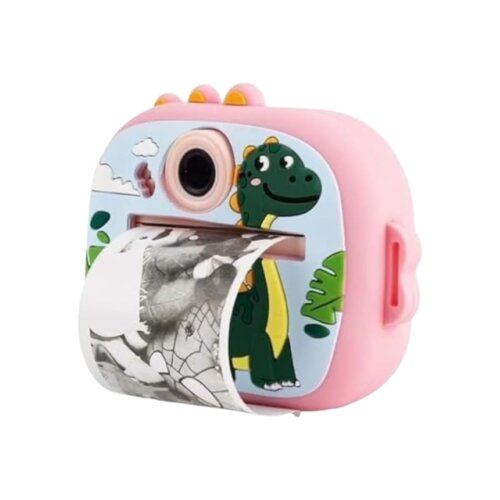 Instant Termal Print Dječija Kamera (dual lens) AM400 Žirafa Pink Slike