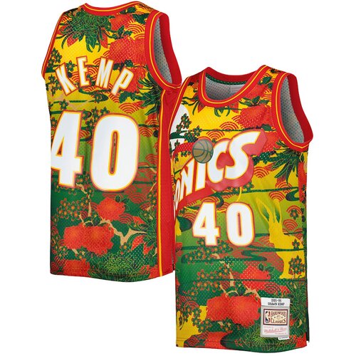 Mitchell And Ness mu&amp;scaron;ki Shawn Kemp 40 Seattle Supersonics 1994-95 Swingman Asian Heritage dres 5.0 Slike