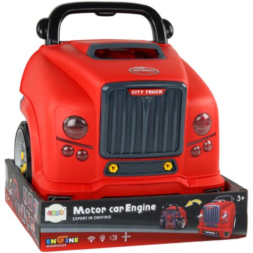Lean Toys delavni&amp;scaron;ki komplet za razstavljanje motorja tovornjaka diy rdeča Slike