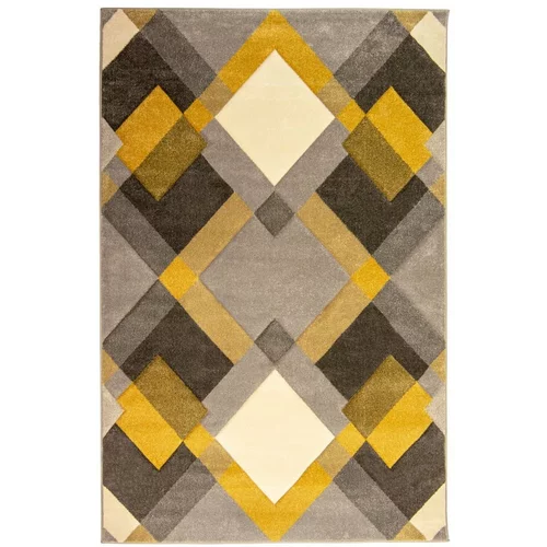 Flair Rugs sivo-žuti tepih Nimbus, 120 x 170 cm