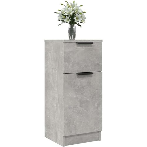  Komoda siva boja betona 30 x 30 x 70 cm od konstruiranog drva Slike
