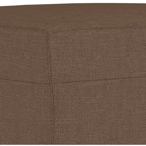  3-dijelni set sofa s jastucima smeđi od tkanine Slike