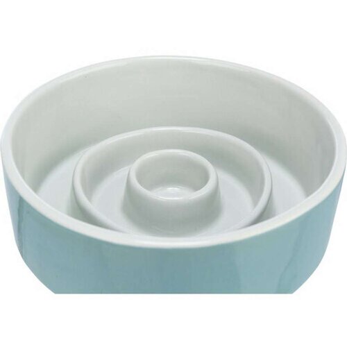 Trixie Posoda za počasno hranjenje keramična 0,9 l/fi-17 cm modra Slike