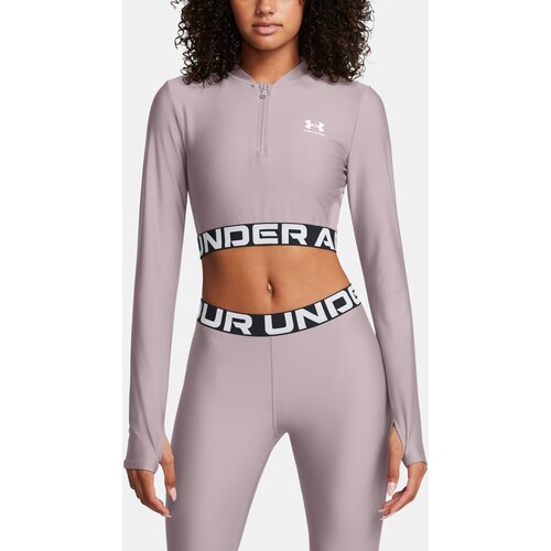 Under Armour Women&amp;#039;s T-shirt HeatGear Rib 1/4 Zip LS - Women Slike