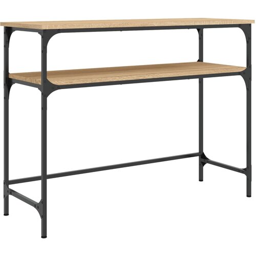 Maison Chic konzolna miza - miza ob steni sonoma hrast 100x35,5x75 cm inženirski les, (21786635) Cene
