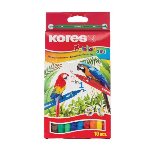  Korello 2 u 1 standard 10 flomastera 7-k29021 ( 38612 ) Cene