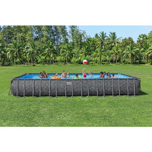 Bestway apx 365 porodični bazen 9.56 x 4.88 x 1.32m sa čeličnim ramom i pumpom 561KJ Slike