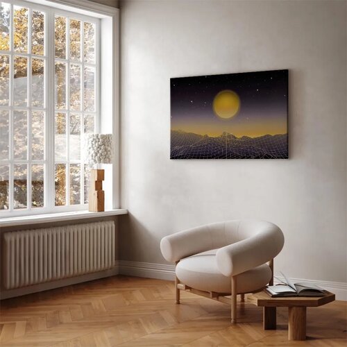  Slika - Futuristic landscape 3 (1 Part) Wide 120x80 Akustična Cene
