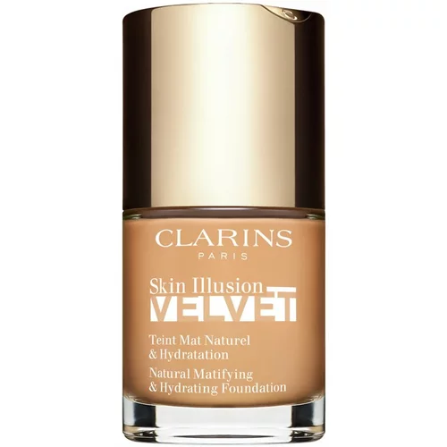 Clarins Skin Illusion Velvet tekući puder s mat finišem s hranjivim učinkom nijansa 108.5W 30 ml