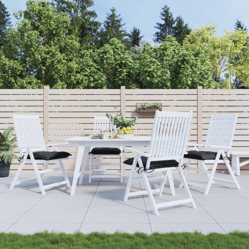  Jastuci za stolice 4 kom crni 40 x 40 x 7 cm od tkanine Oxford Cijene
