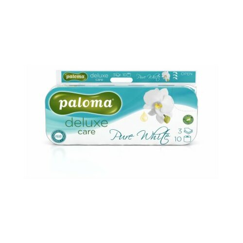Paloma deluxe pure white troslojni toalet papir 10 komada Slike