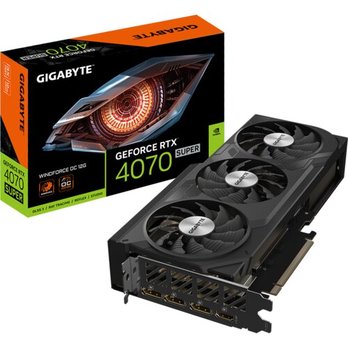 Gigabyte Video Card NVIDIA GeForce RTX 4070 SUPER WINDFORCE OC 12G, 12 GB GDDR6X/192bit, PCI-E 4.0, 1xHDMI,... Cijene