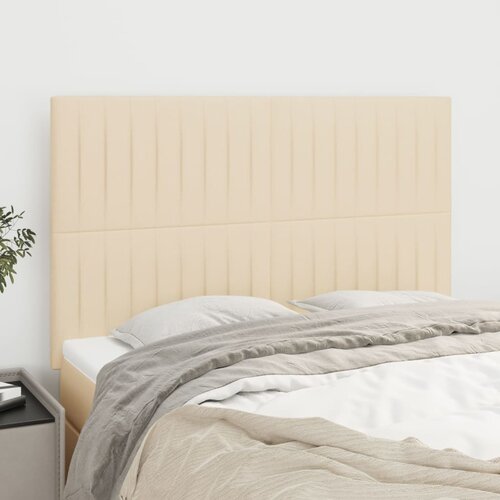 VidaXL Uzglavlja 4 kom krem 72 x 5 x 78/88 cm od tkanine Slike