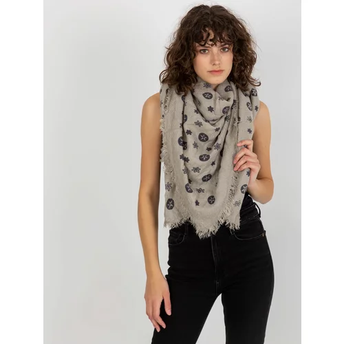 Fashion Hunters Women's scarf with print - gray
