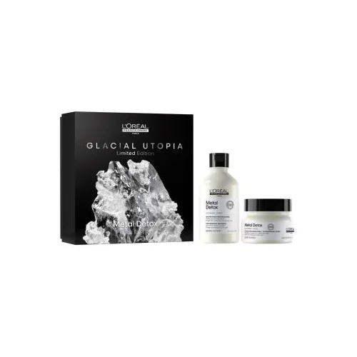 L´Oréal Paris Metal Detox Glacial Utopia Limited Edition set: šampon Metal Detox 300 ml + maska za lase Metal Detox 250 ml za ženske