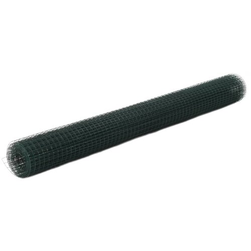 vidaXL Žična mreža za ograjo jeklo s PVC oblogo 25x1,5 m zelena Cene