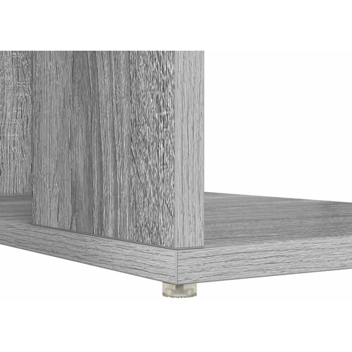  Stol s policom Siva Sonoma 130 x 50.5 x 75 cm Konstruirano drvo Slike