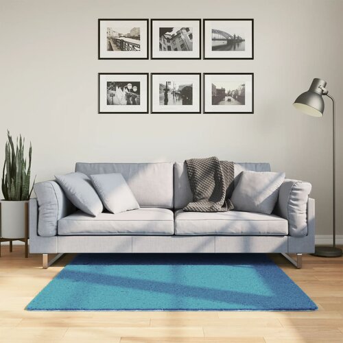 vidaXL Tepih OVIEDO kratkih vlakana tirkizni 100x200 cm Cene