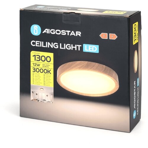 Aigostar LED plafonjera LED/12W/230V 3000K pr. 26,3 cm Slike