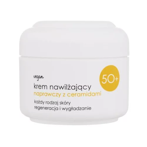 Ziaja 50+ Moisturizing Cream With Ceramides dnevna krema za lice za sve vrste kože 50 ml za ženske
