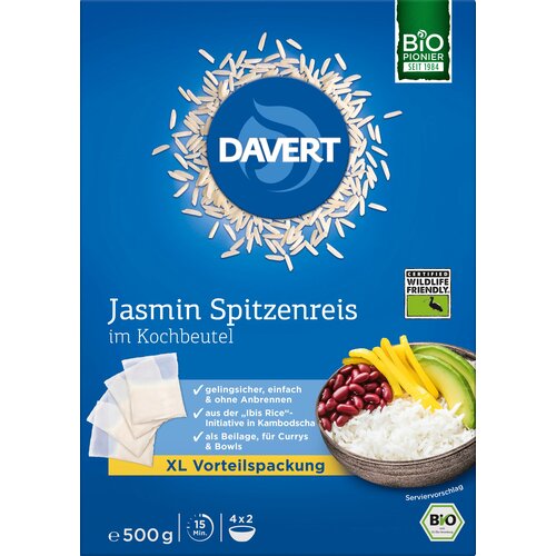 Davert Bio beli jasminov riž v vrečki za kuhanje (WF Ibis Rice) - 500 g Cene
